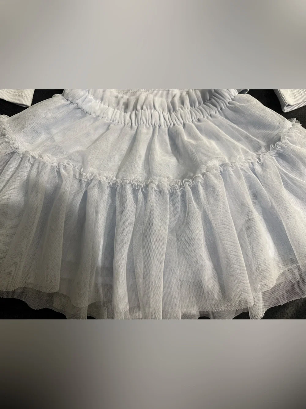 Baby Gap Girls Blue Puff Sleeve Top & Tulle Skirt Set